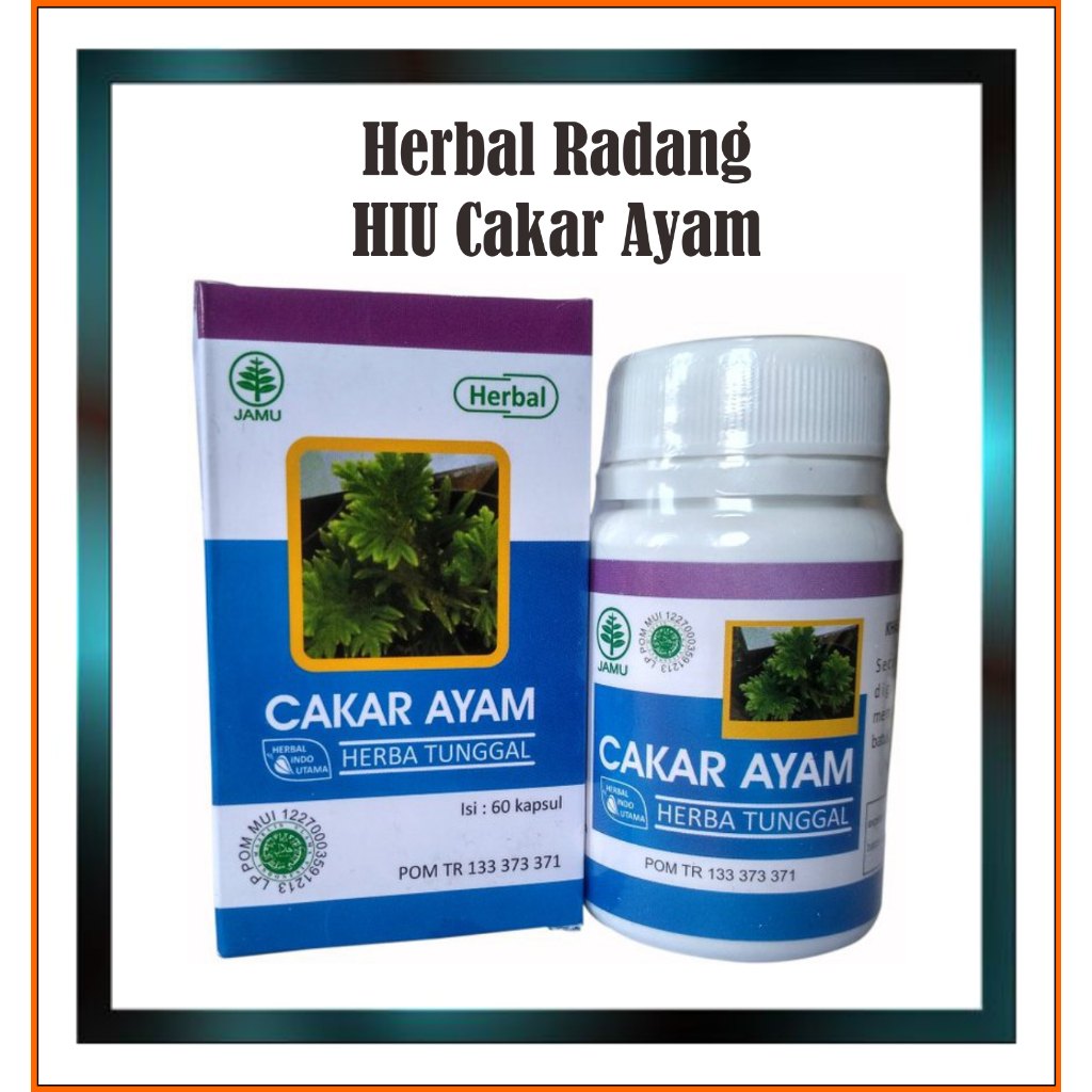 HIU Herbal Indo Utama Cakar Ayam - Batuk, sakit tenggorokan, radang paru dan infeksi saluran nafas (