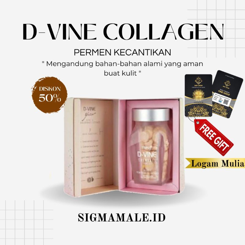 GROSIR 20 BUTIR DVINE D vine Collagen Original 100% Ori DVINE Collagen Pemutih Wajah - Pemutih Badan - Hilangkan Flek Hitam