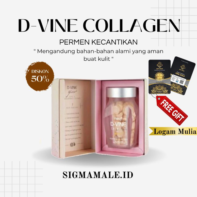 GROSIR 20 BUTIR DVINE D vine Collagen Original 100% Ori DVINE Collagen Pemutih Wajah - Pemutih Badan