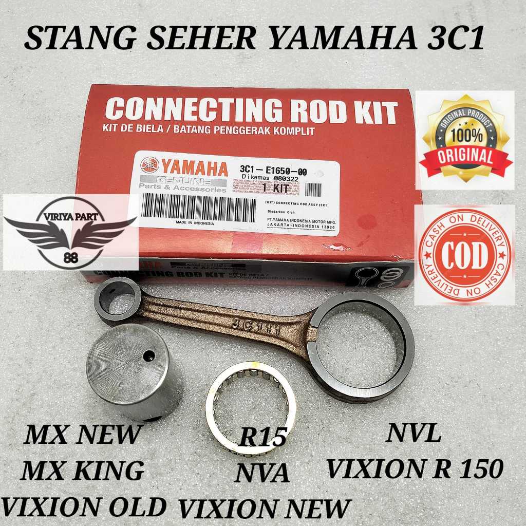 STANG SEHER YAMAHA 3C1 KUALITAS ORIGINAL ASLI YAMAHA YGP MX NEW MX KING R15 VIXION OLD NEW NVA NVL V