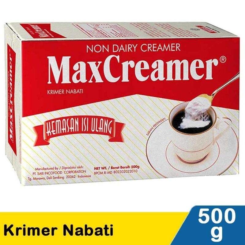 

Max Creamer Refill 500gr (1kotak)