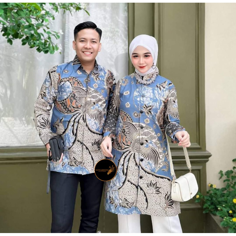 Baju Batik Atasan Batik Tunik Atasan Kemeja Batik Pria Batik Couple Motif Garuda