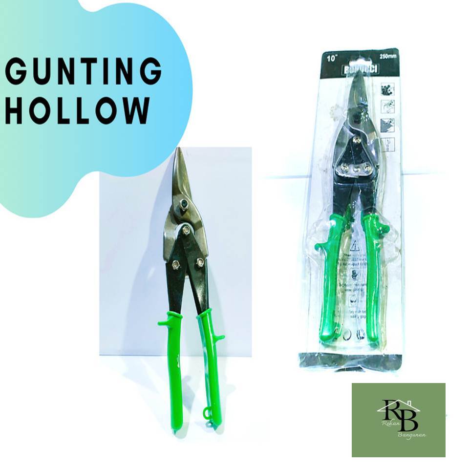 Gunting Hollow 10" /Holo /Baja Ringan /Reng 250mm