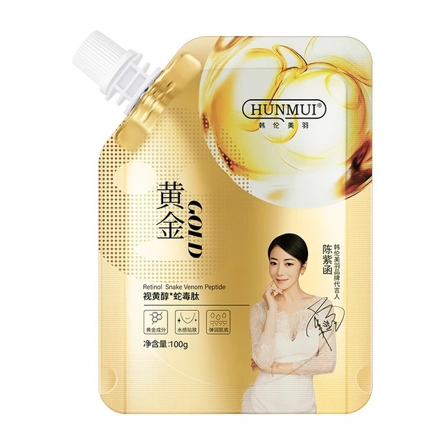 Hunmui Retinol Masker Gold Anti Aging Peel Of Masker Collagen Penghilang Flek 100gr