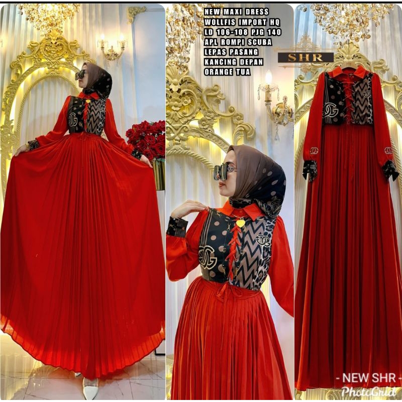 Gamis Rompi Set Wollpis Ori SHR