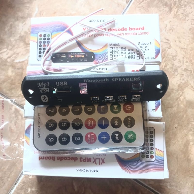 modul mp3 bluetooth kit music power amplifier USB  FM blutut bluetut + protektor