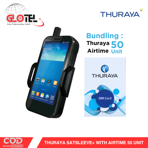 Telepon Satelit Thuraya Satsleeve+ Plus Termasuk Pulsa Thuraya $50