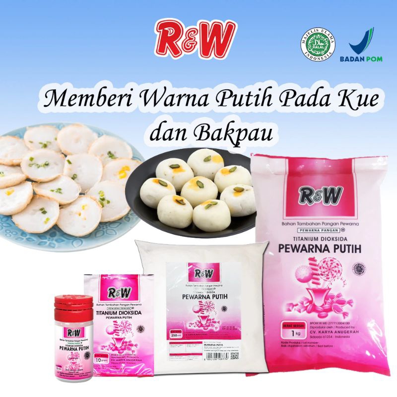 Pewarna Putih Bubuk Isi 1 Lusin