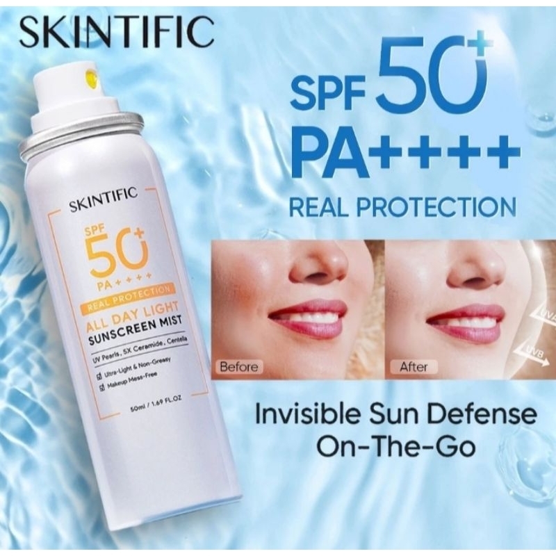 Skintific Sunscreen mist 50ml/Sunscreen Spray