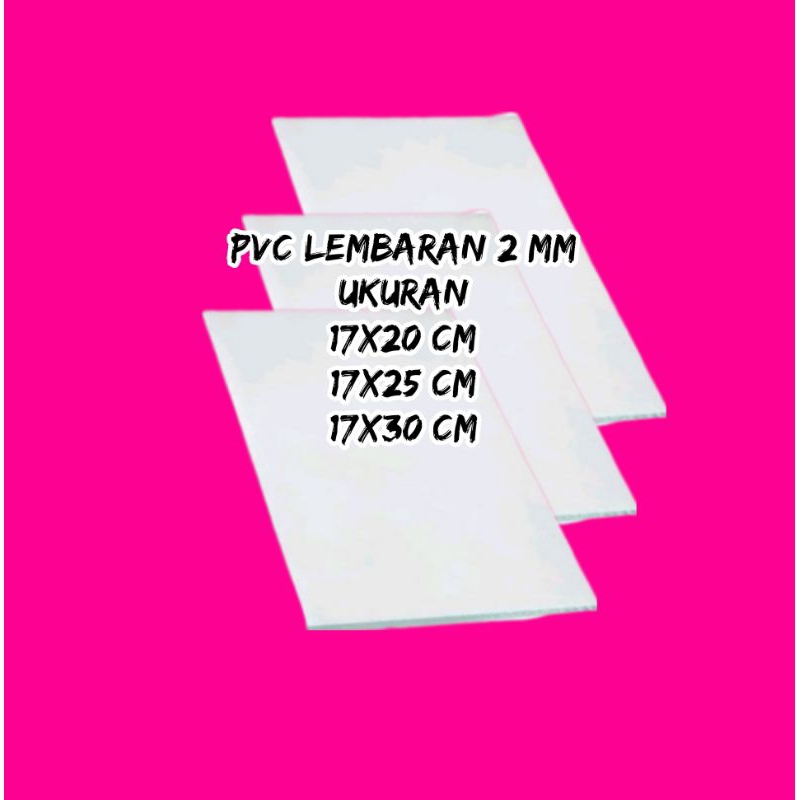 pipa paralon pvc lembaran tebal 2mm 1mm