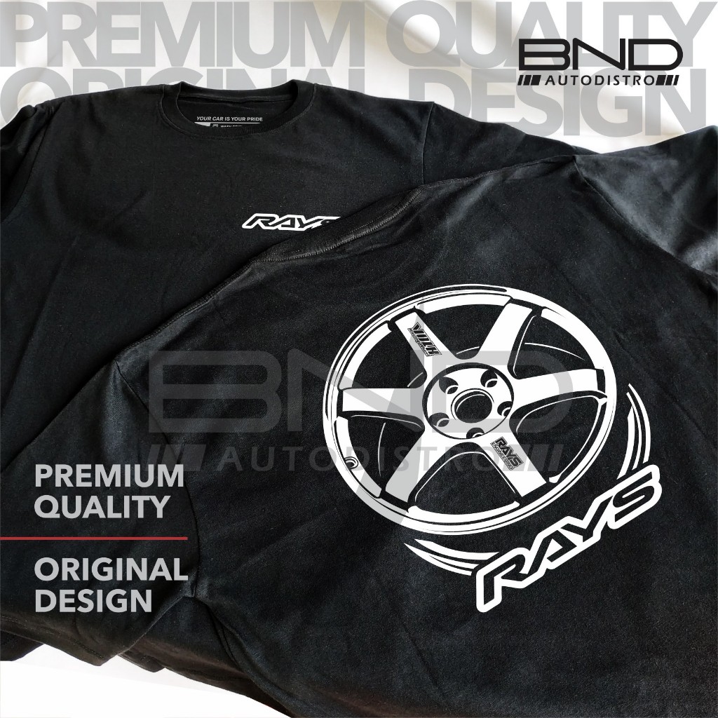 Kaos Velg Rays TE37 - T-Shirt TE37 Kaos Rays TE37 Wheels Kaos Otomotif Kaos JDM Kaos Distro Pria