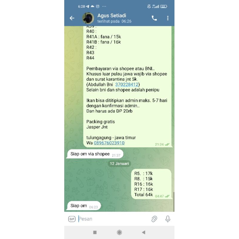 4 cupang kualitas bagus