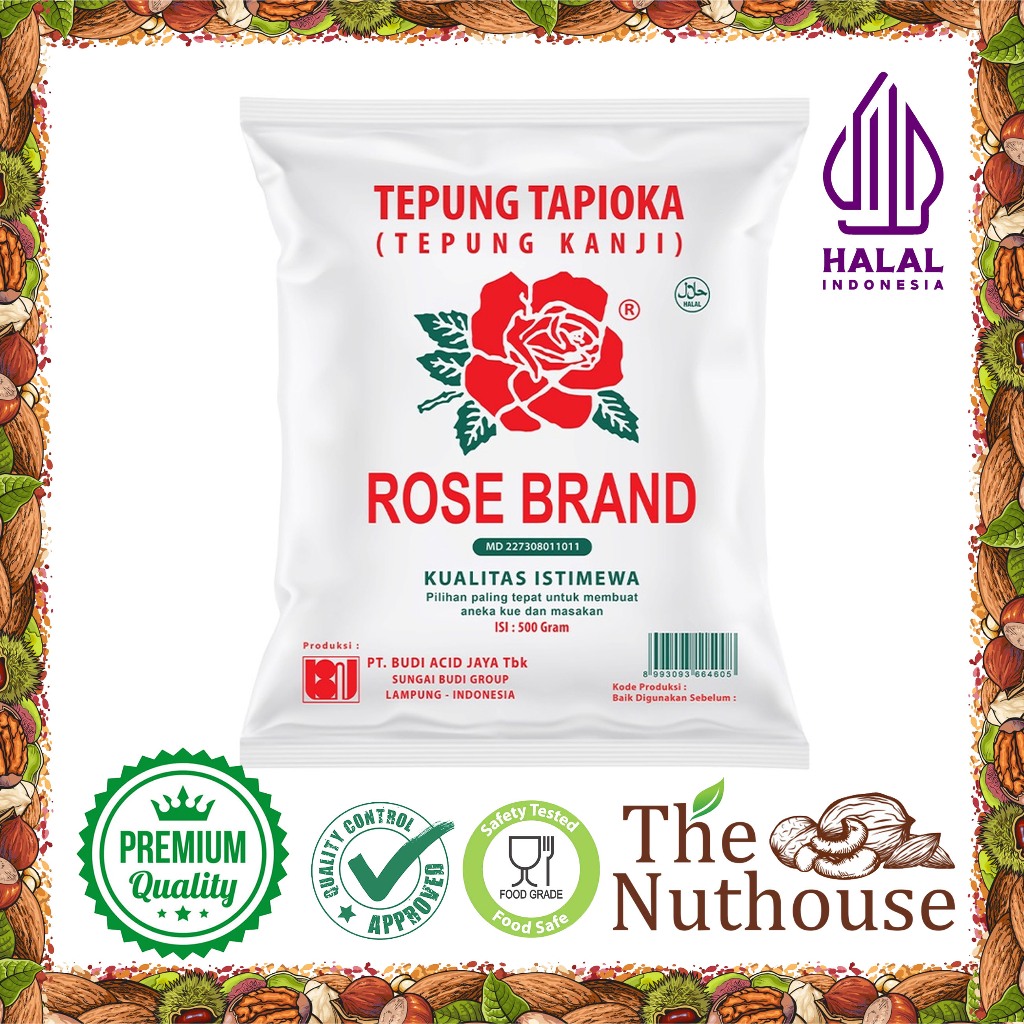

ROSE BRAND TEPUNG TAPIOKA / Tepung Kanji 500gr [HALAL]