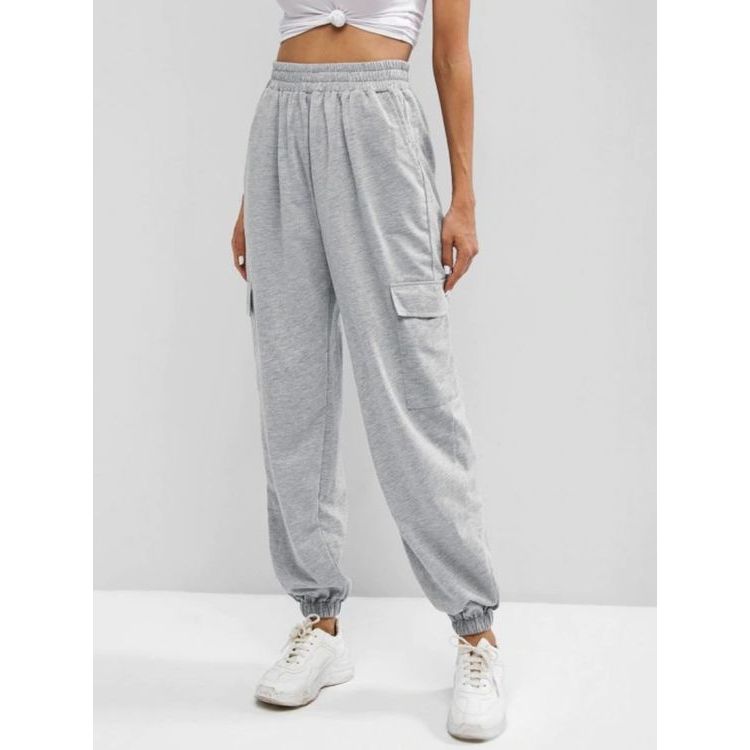 Celana Cargo Sweatpants Jogger Pants Highwaist Sweatpants Cargo Pants Casual Korean Style