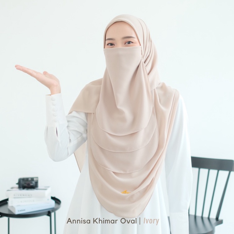 Ready Kodev2V6h ANNISA KHIMAR OVAL SEGIEMPAT OVAL ALA MALAYSIA  SET CADAR 3LAYER