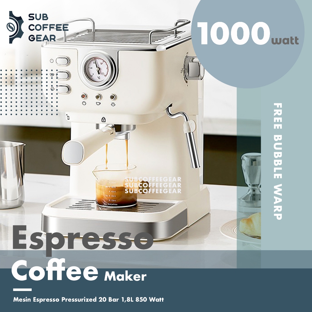 MESIN ESPRESSO AESTHETIC COFFEE MAKER KEKINIAN MESIN KOPI LOW WATT MINIMALIS ESTETIK ESPRESSO MAKER 