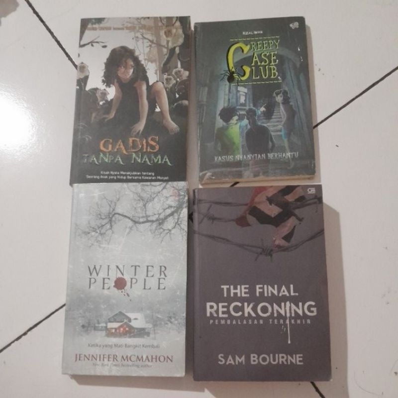 Buku novel import terjemahan original preloved bekas seken second murah