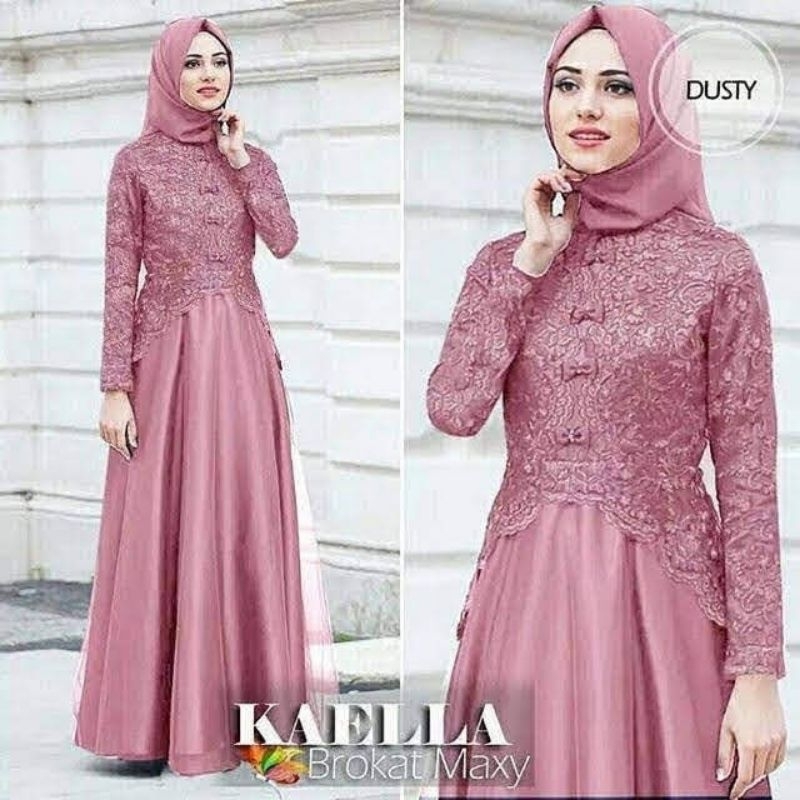 GAMIS BRUKAT MAXY KAELLA PREMIUM SYARI KONDANGAN JUMBO ELEGAN