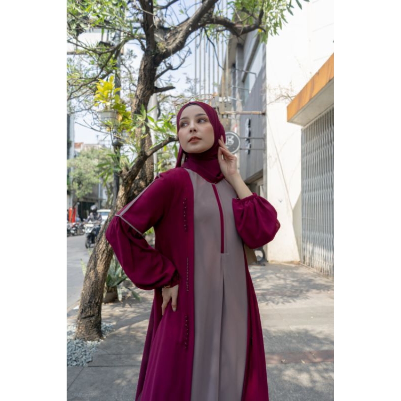 GAMIS MAISY 2 BY LUNA HIJAB | Luna hijab | Gamis muslim | Gamis busui