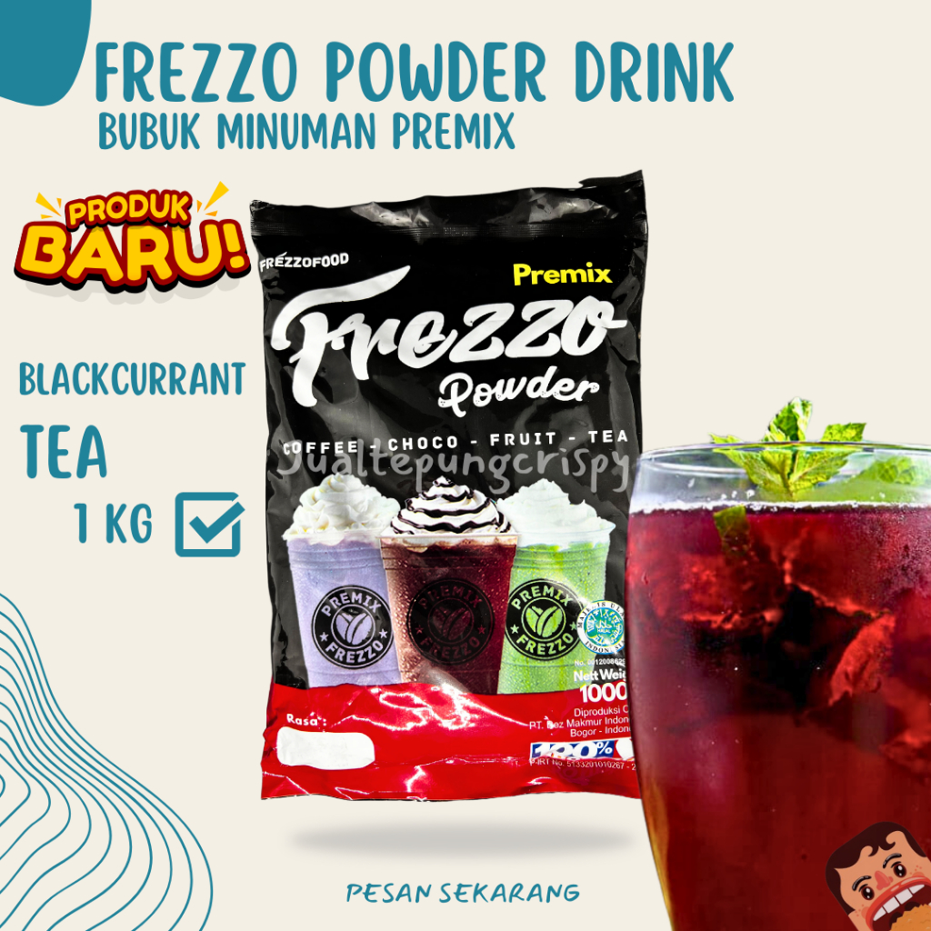 

{PRODUK BARU} Frezzo Bubuk Minuman Rasa Teh Blackcurrant / Blackcurrant Tea Powder Drink 1 Kg