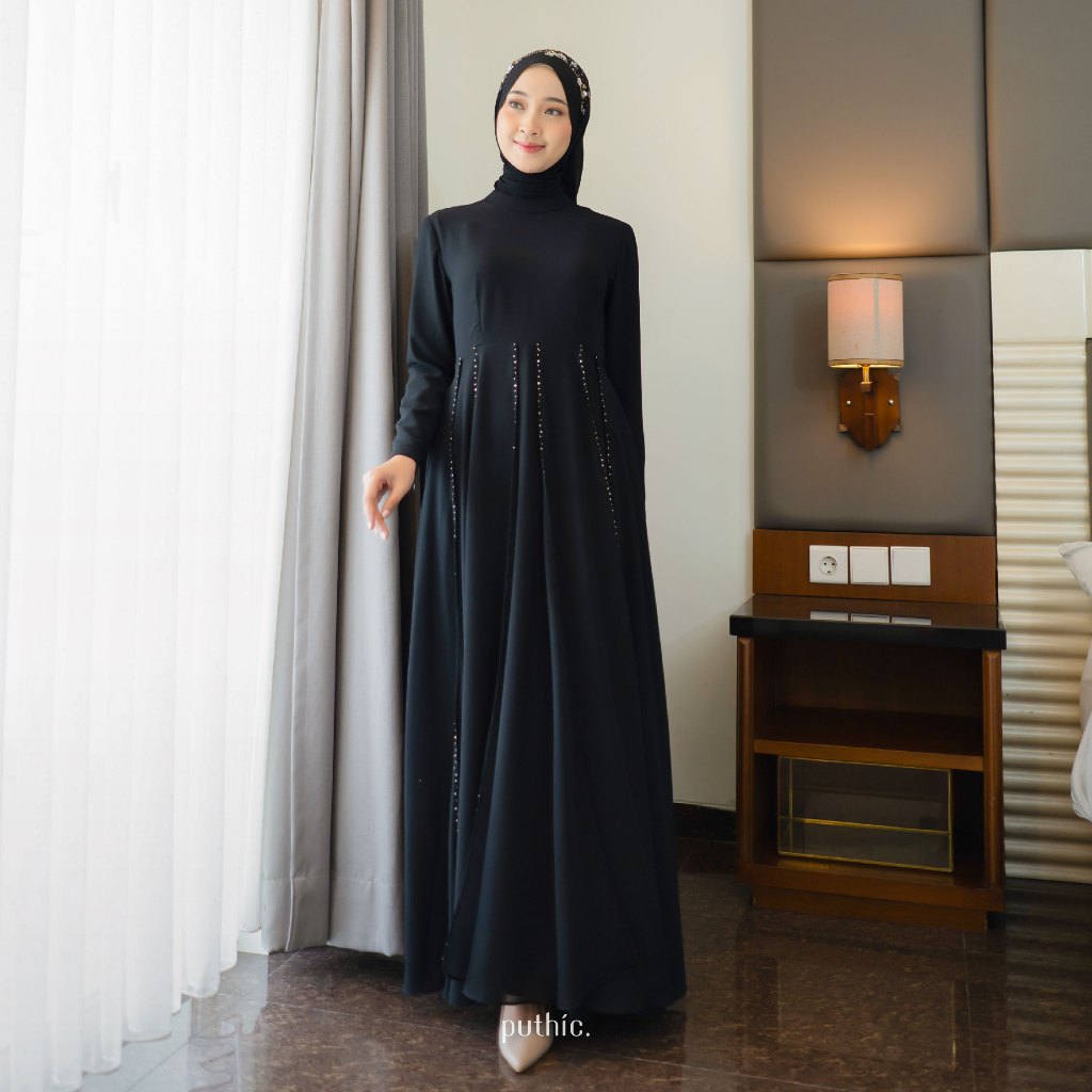 PUTHIC-RIMA DRESS-Gamis-Pakaian-Fashion Muslim-Elegant-Umroh-PRE ORDER