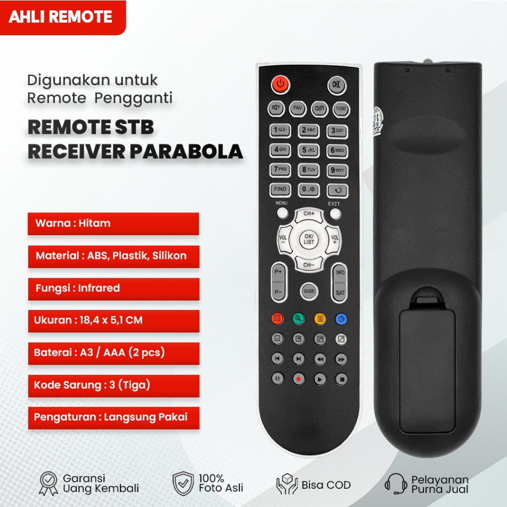Remot Receiver Matrix Prolink HD PVR New / Remote Parabola Venus Juke