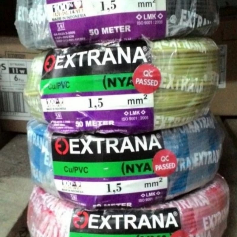 Kabel Listrik EXTRANA NYA 1.5mm Kabel Tunggal