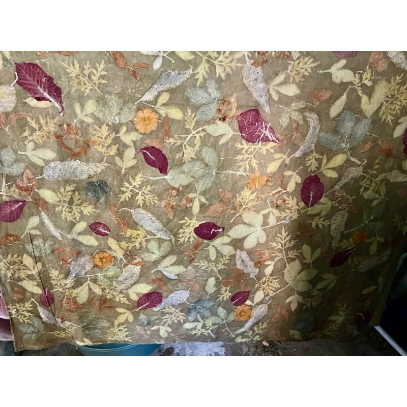 kain batik Ecoprint kain katun asli