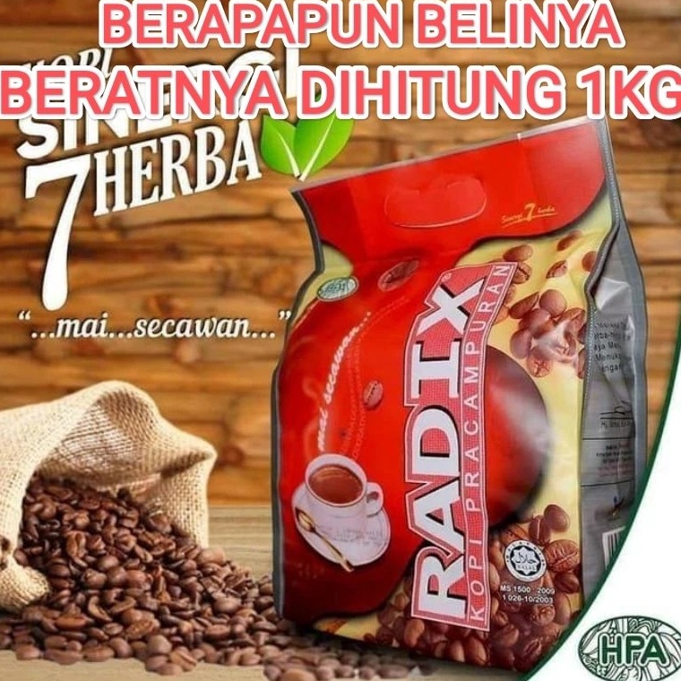 

Best Seller kopi radix HPA isi 32 sachet R4