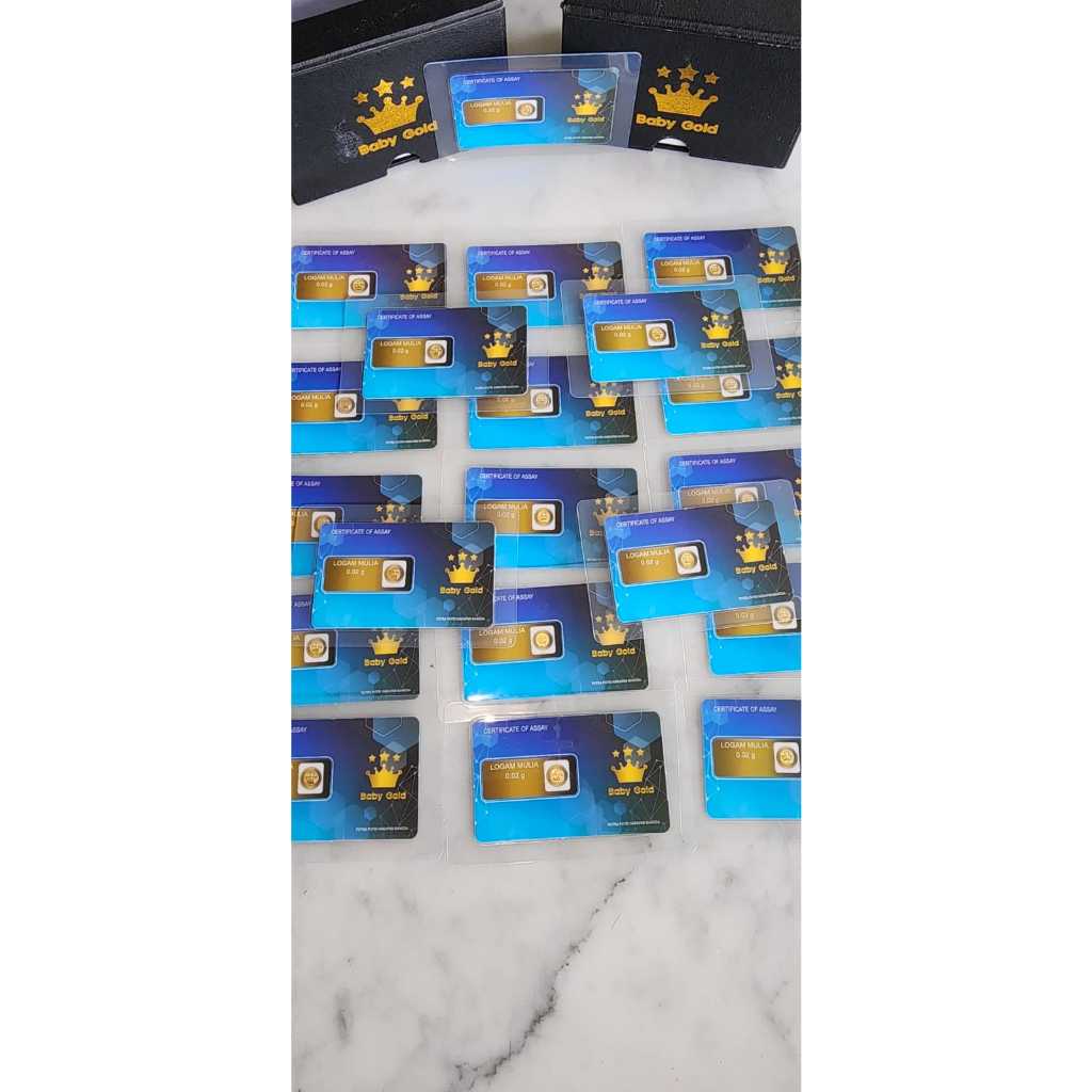 BABY GOLD LOGAM MULIA EMAS MINI 0.02 GRAM