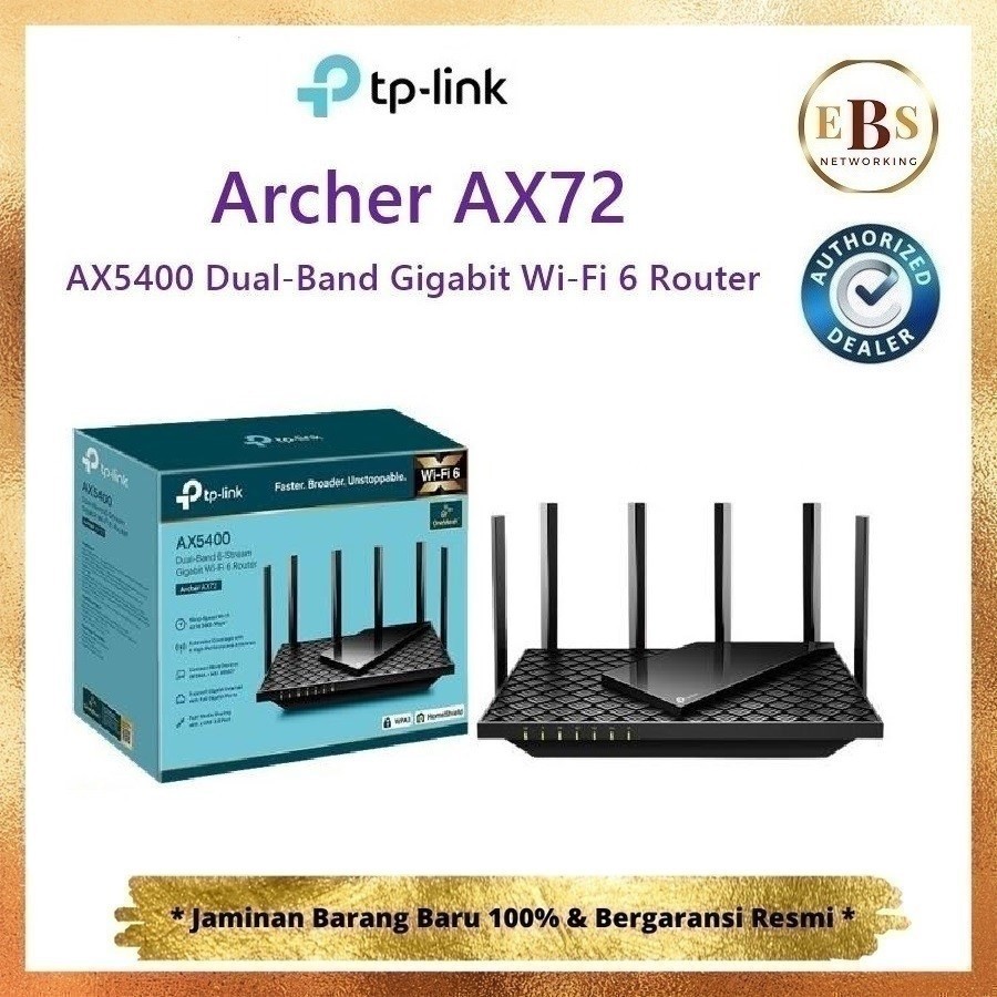 TpLink Archer AX72 AX5400 Dual-Band Gigabit Wi-Fi 6 Router