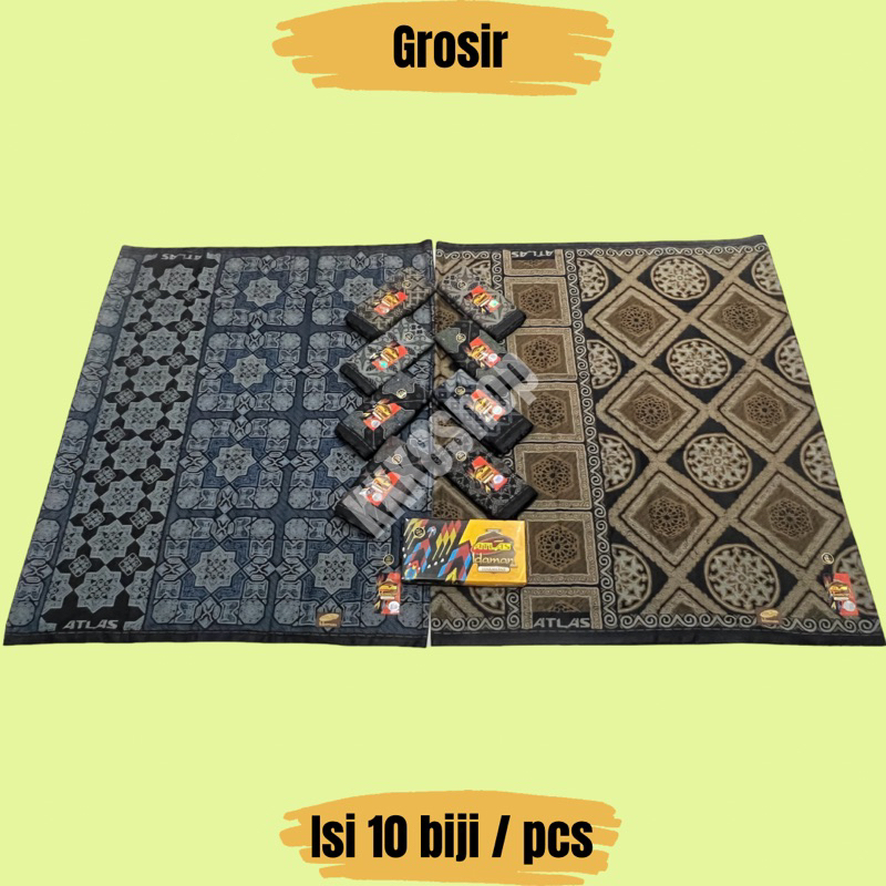 Grosir Isi 10 Pcs Sarung Atlas Idaman Kembang Harmoni Motif BHS Batik Akasia SIF Gardenia / SJI / Mi