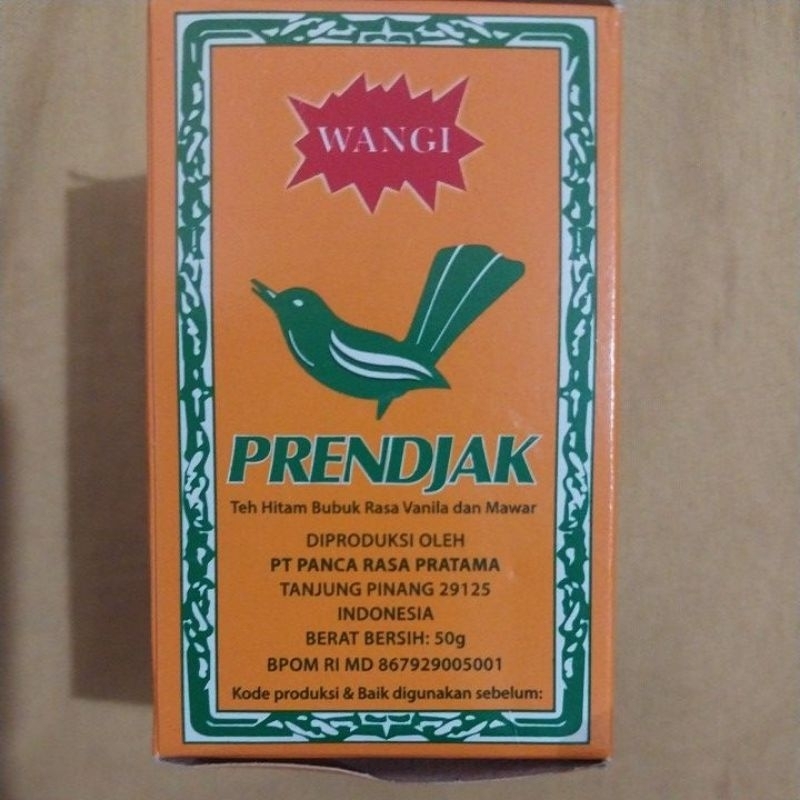 

Prendjak Teh Hitam Bubuk Rasa Vanilla dan Mawar 50gram