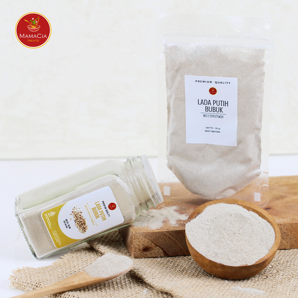 

Mamacia Treats Lada Putih Bubuk / Merica Bubuk / White Pepper Powder Rempah JSR Premium 50 gr