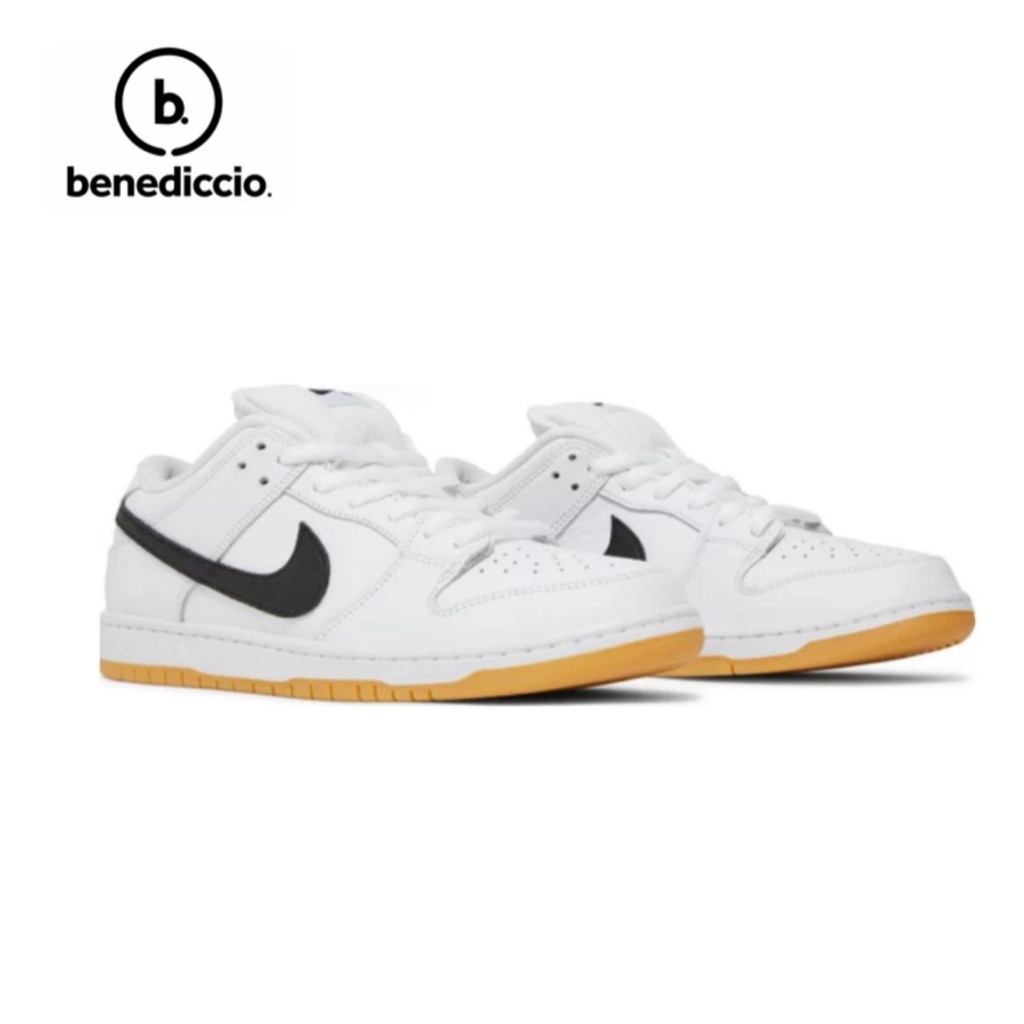 SB Dunk Low White Gum