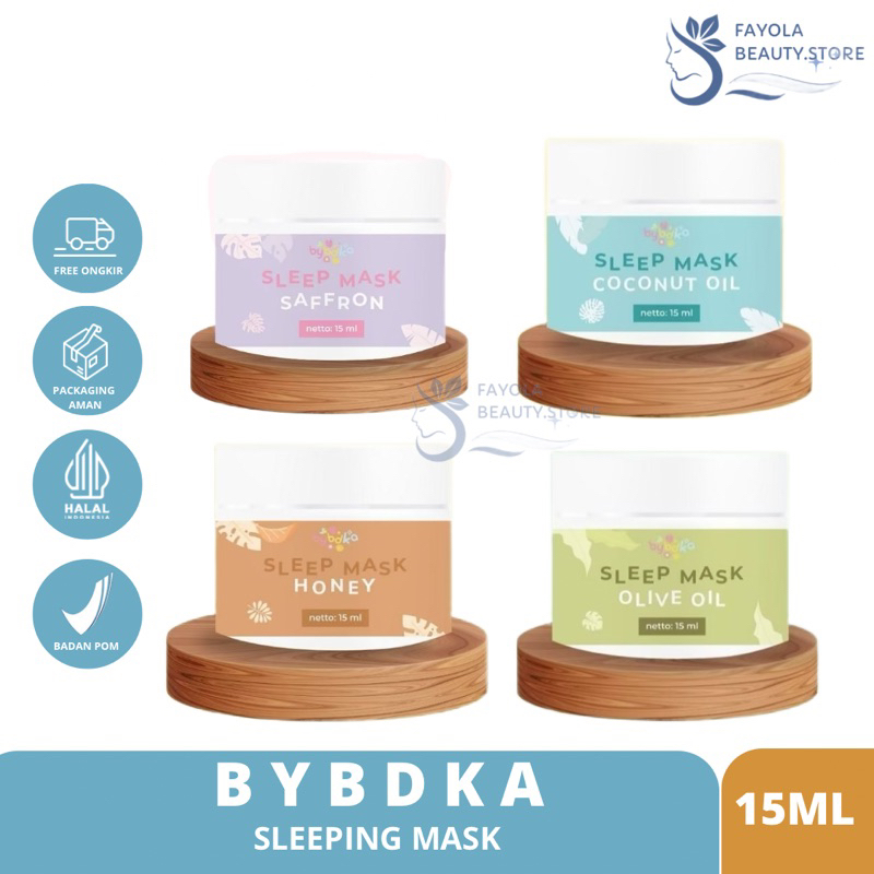 SLEEPING MASK BYBDKA.ID FACEMIST BYBDKA.ID SLEEPING MASK SAFFRON