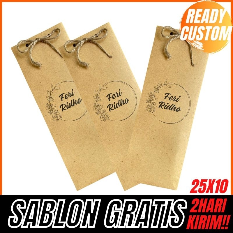 

PAPER PAG FREE CUSTOM NAMA + TALI RAMI WADAH SOUVENIR PERNIKAHAN SEMINAR ULTAH TASYAKURAN SOUVENIR SEGALA ACARA TERMURAH TERLARIS