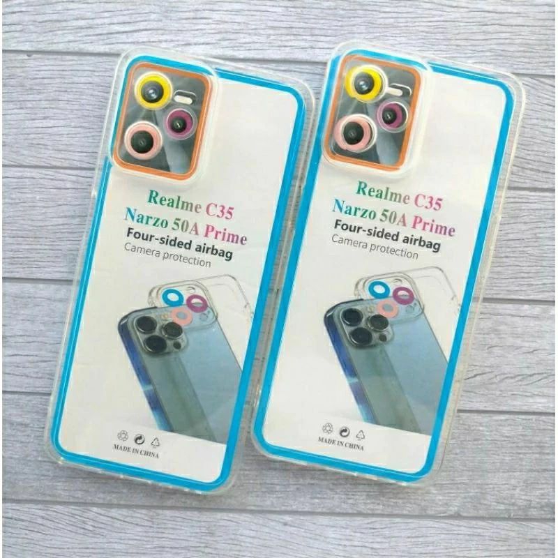 SLIKON BENING TRANSPARAN REALME C35 CASING HP TPU MATTE PRO CAMERA