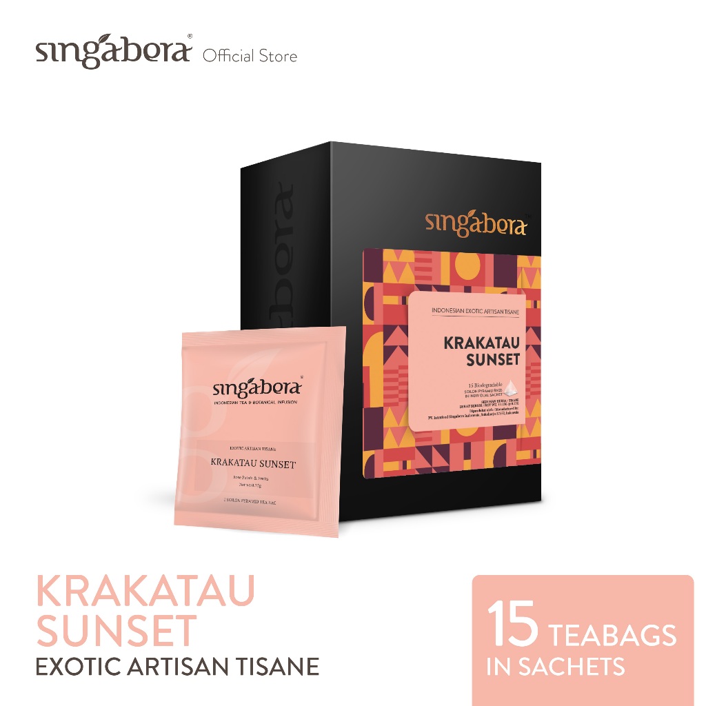 

Singabera Tisane Krakatau Sunset – Fruity Blend-1 Box-15 Sachet