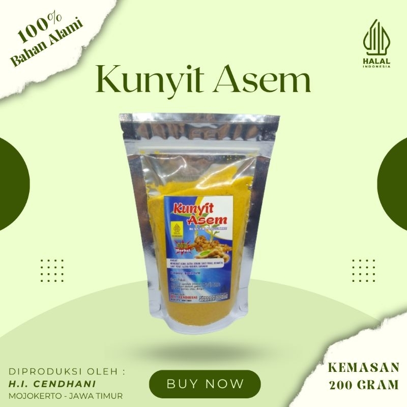 

Cendhani jamu kunyit asem instan 200gr