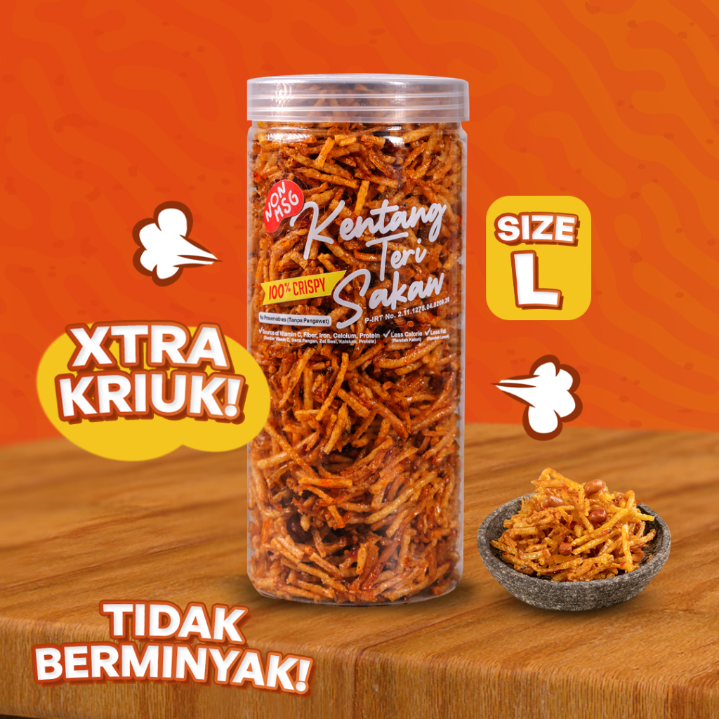 

Kentang Teri Nagih L @menu.locale (Ori/ Spicy/ Vegetarian)