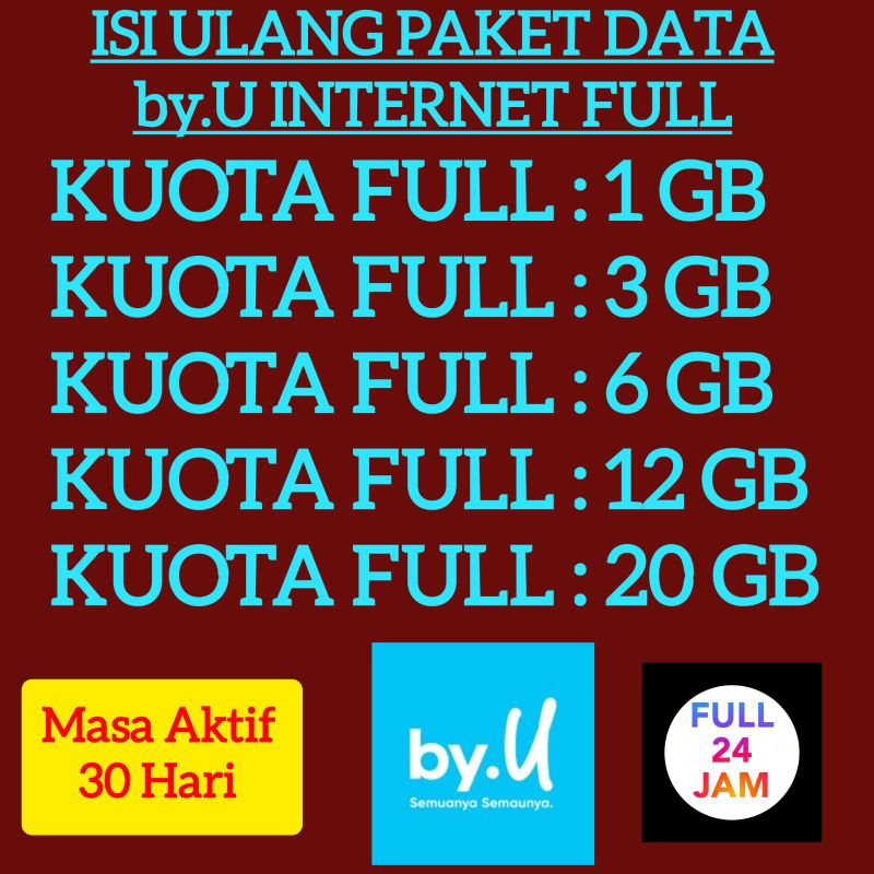 Isi ulang kuota byU [TERMURAH]