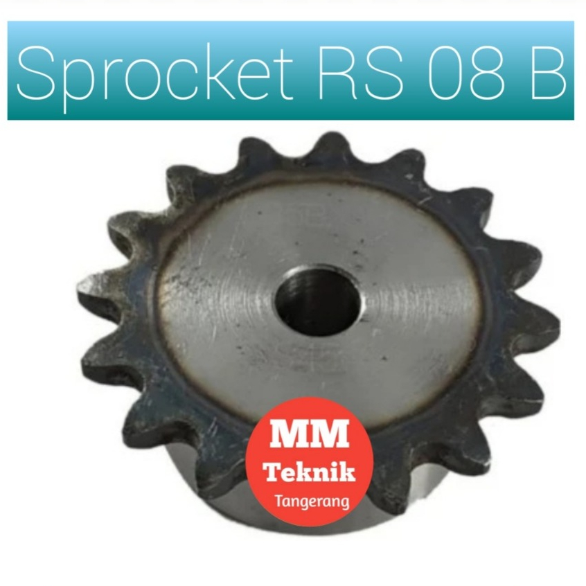 Sprocket RS 08 x 20 T Gear Rantai Single Gir gigi Z 20T RS08 -1 08Z20 08X20T 08-1 tipe B Sproket spr