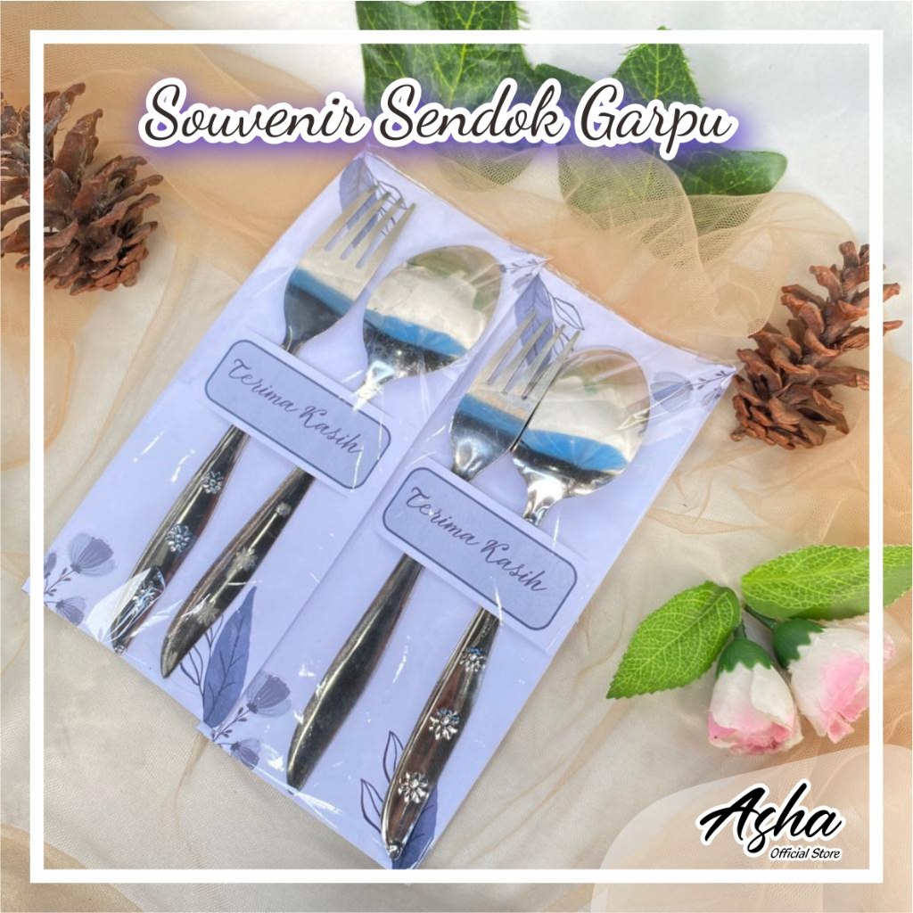 SOUVENIR SOUVENIR PERNIKAHAN SENDOK GARPU STAINLESS