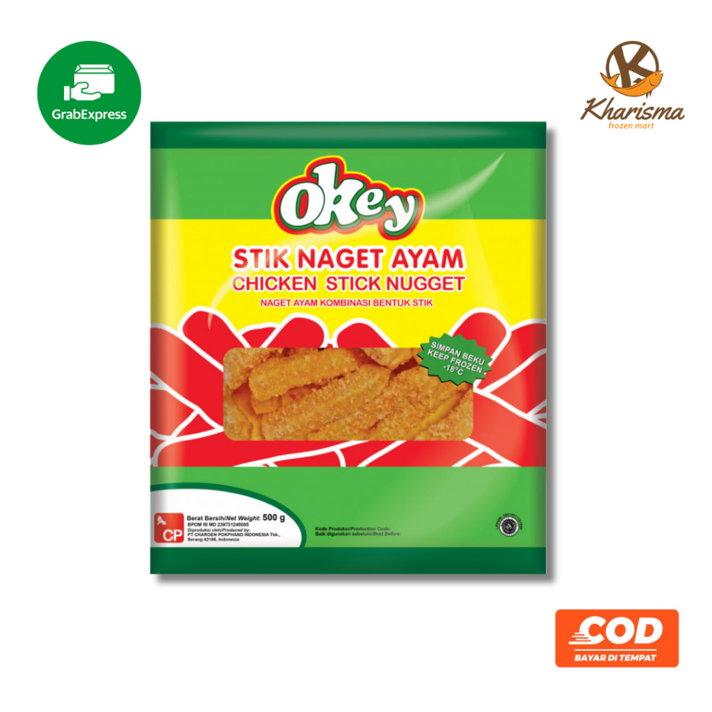 

Okey Nugget Ayam Stick 500g Kharisma Frozenmart