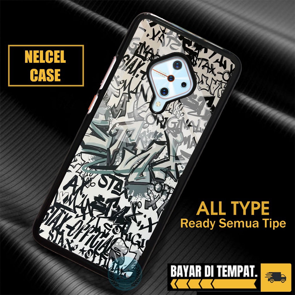Nelcel Case Vivo S1 PRO Y20 Y20i V19 Y30 Y50 V17 Pro S1 Pro V15 Pro Z1 Pro Back case Tempered Hard c