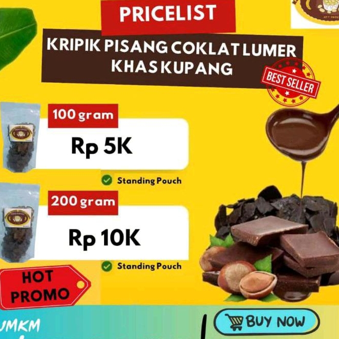 

KRIPIK PISANG COKLAT LUMER KHAS KUPANG