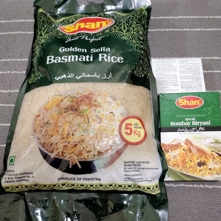 

New event promo paket Shan Beras Basmati 1kg 1 Paket Shan Bumbu biryani Masala 6 gr
