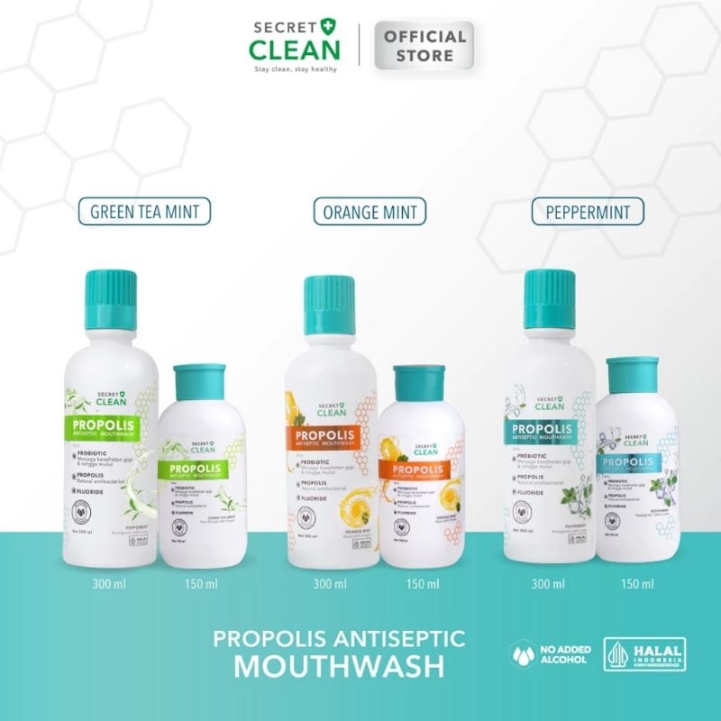 Secret Clean Propolis Antiseptic Mouthwash
