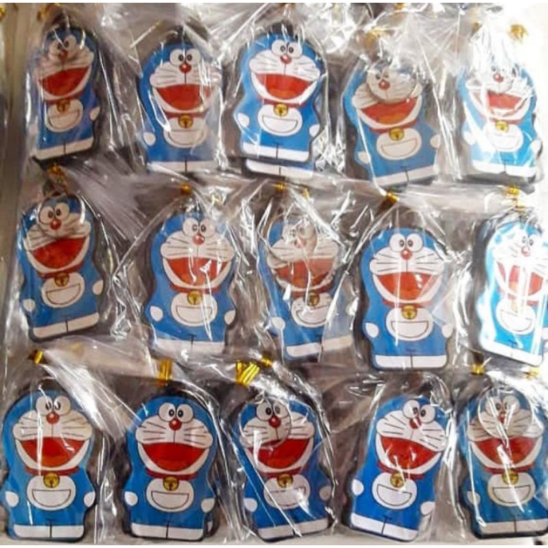 gantungan kunci doraemon/souvenir gantungan kunci isi 100pcs